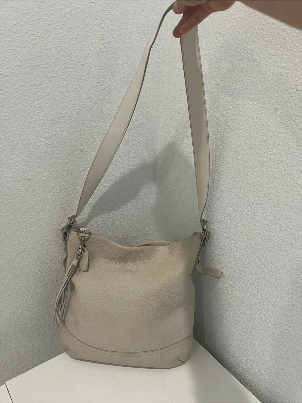 Vintage Coach Slim Crossbody – Pebbled Leather